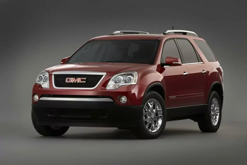 1. Acadia Año modelo a evitar: 2008 (calificación de 3.13)