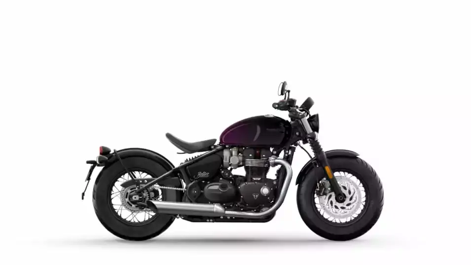 1. Triumph Bonneville Bobber Púrpura Stealth Edition 2024