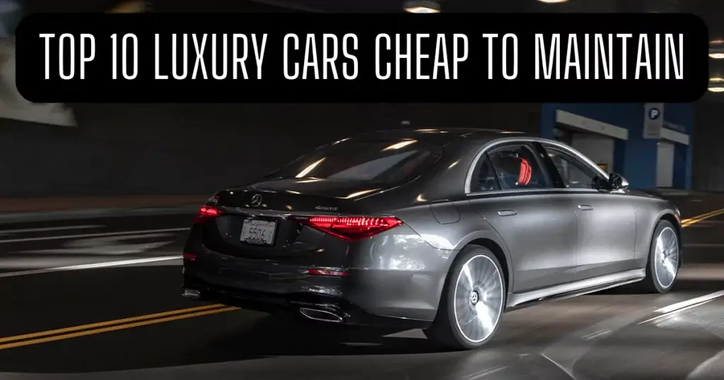 Los 10 mejores autos de lujo que son sorprendentemente baratos de mantener