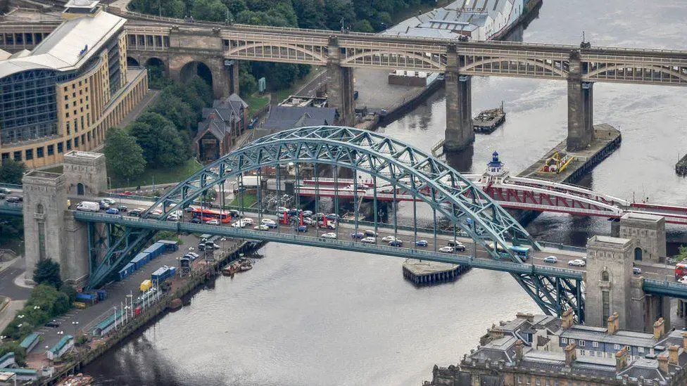 El puente Tyne, una hermosa pieza arquitectónica
