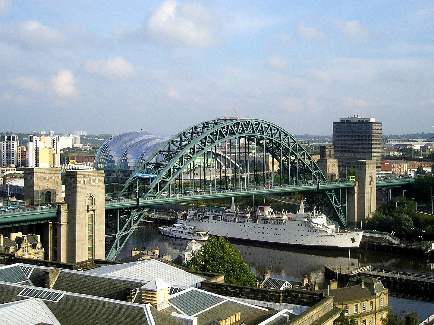 El puente Tyne, una hermosa pieza arquitectónica