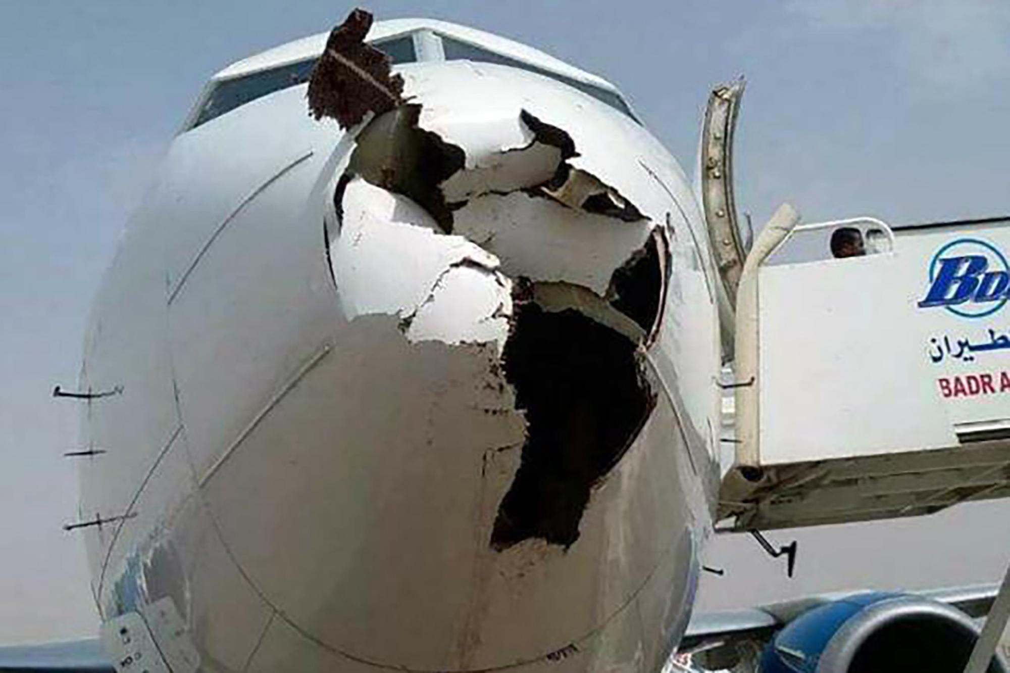 ¿Qué sucede cuando un pájaro vuela hacia el motor de un avión?