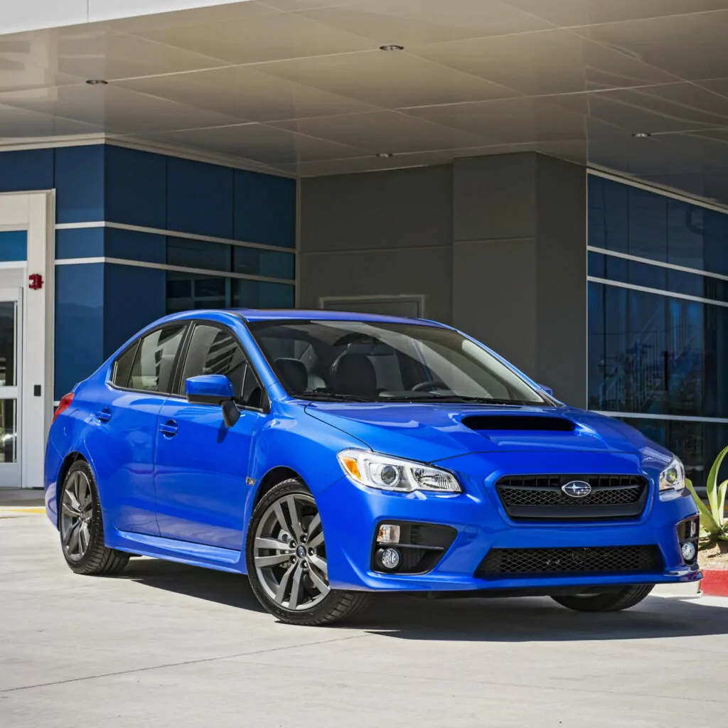 2. Peor año: Subaru WRX 2016 (calificación de 3.51)