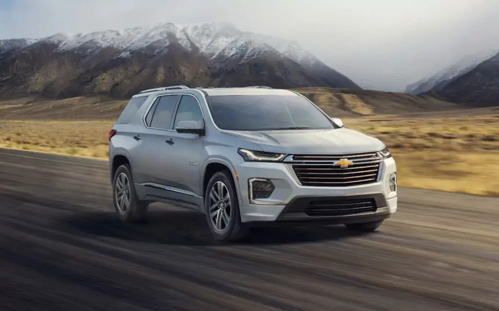 3. Mejor año: Chevy Traverse 2021 (calificación de 4.32)