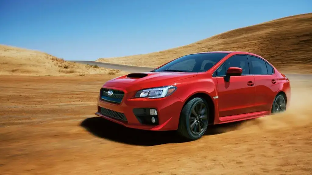 3. Peor año: Subaru WRX 2017 (calificación de 3.67)