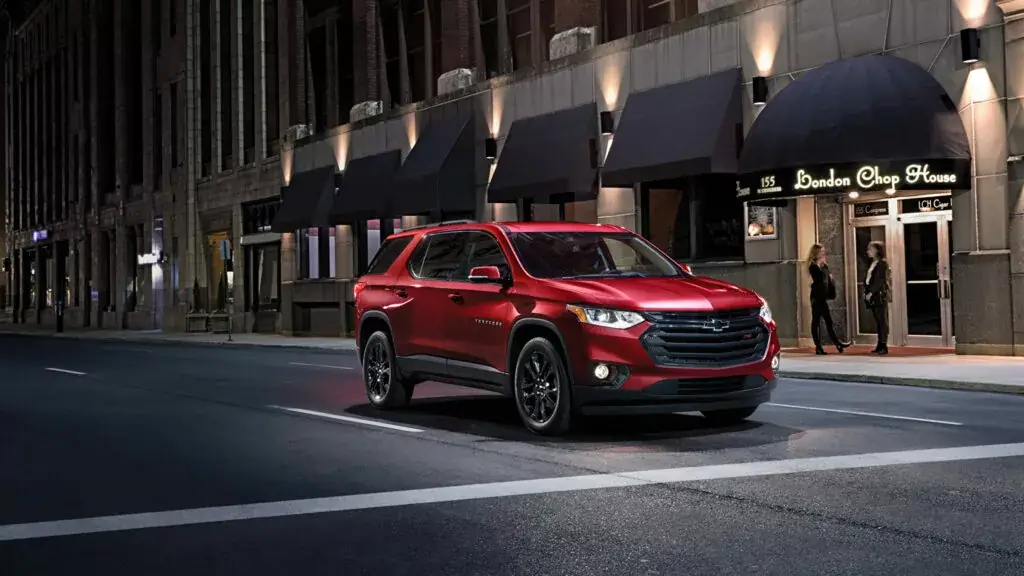 4. Mejor año: Chevy Traverse 2019 (calificación de 4.05)