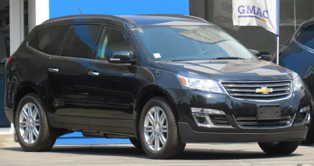 5. Peor año: Chevy Traverse 2012 (calificación de 3.53)