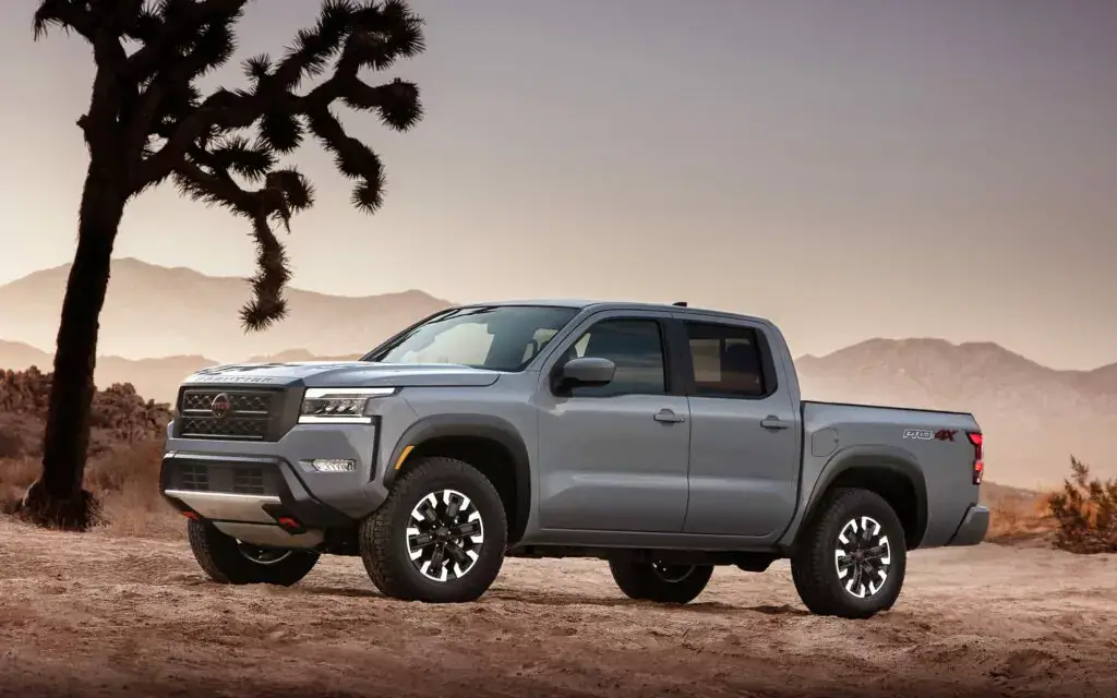5. Peor año: Nissan Frontier 2022 (calificación de 3.77)