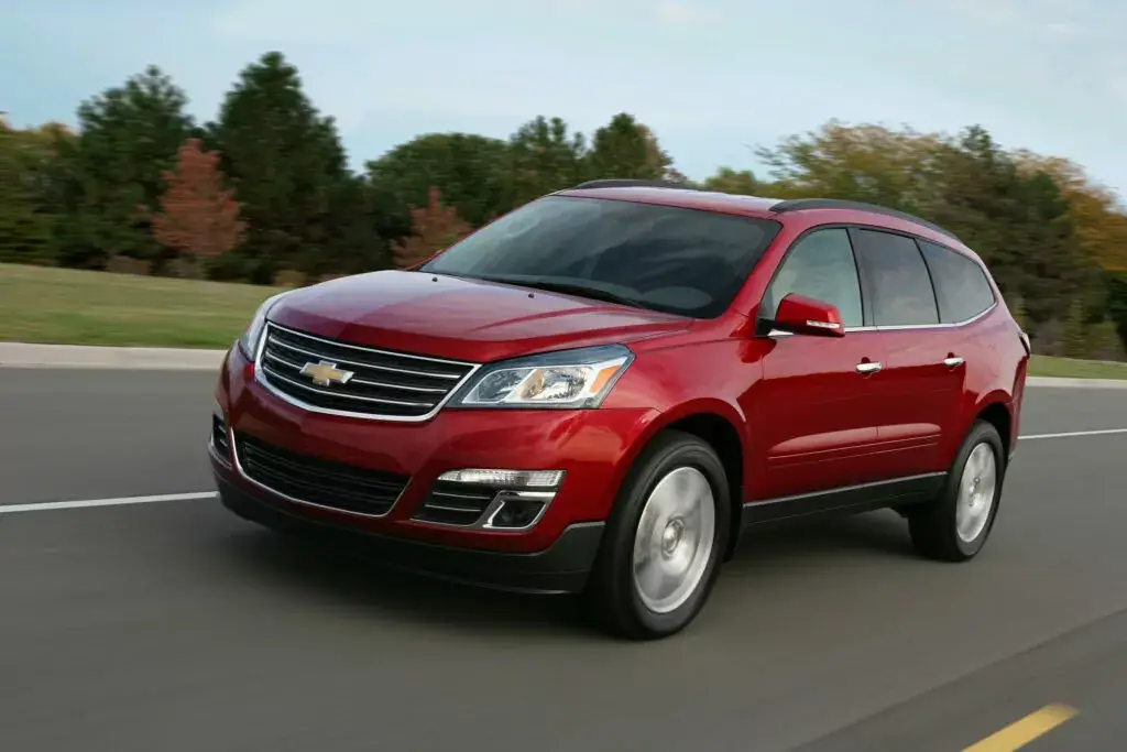 8. Peor año: Chevy Traverse 2015 (calificación de 3.81)