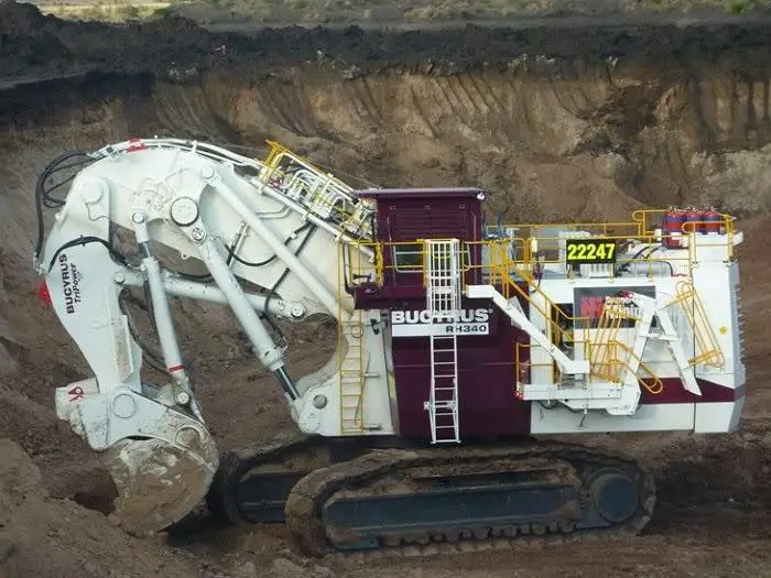 ¡La Bucyrus RH 340/RH 340-B es una máquina tremenda!