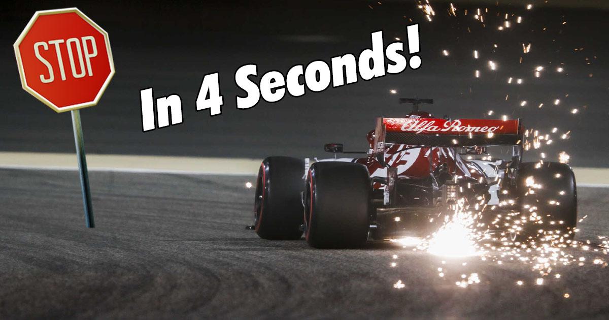 ¡Así es como los frenos de F1 pueden detenerse desde 200 mph en solo 4 segundos!