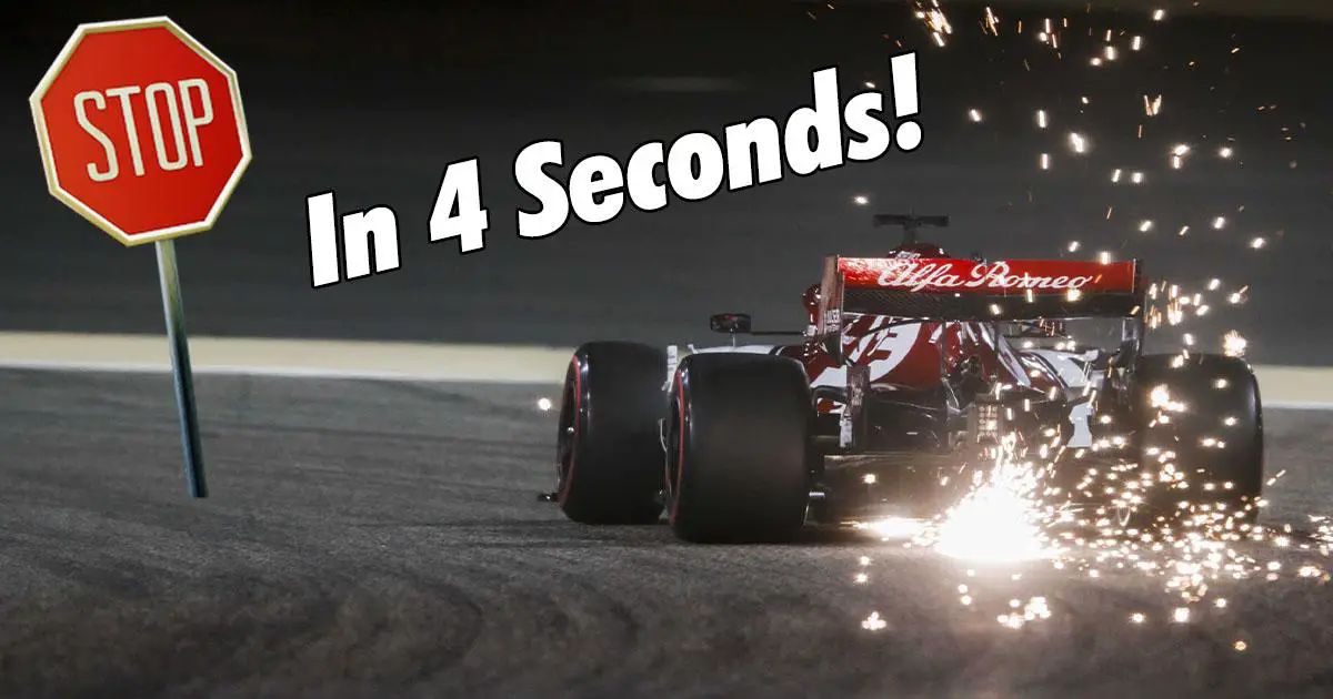 ¡Así es como los frenos de F1 pueden detenerse desde 200 mph en solo 4 segundos!
