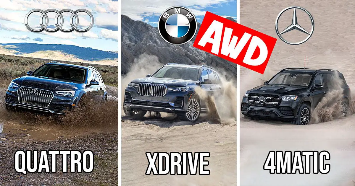 Audi Quattro vs. BMW xDrive vs. Mercedes 4Matic – AWD – ¿Cuál es la diferencia?