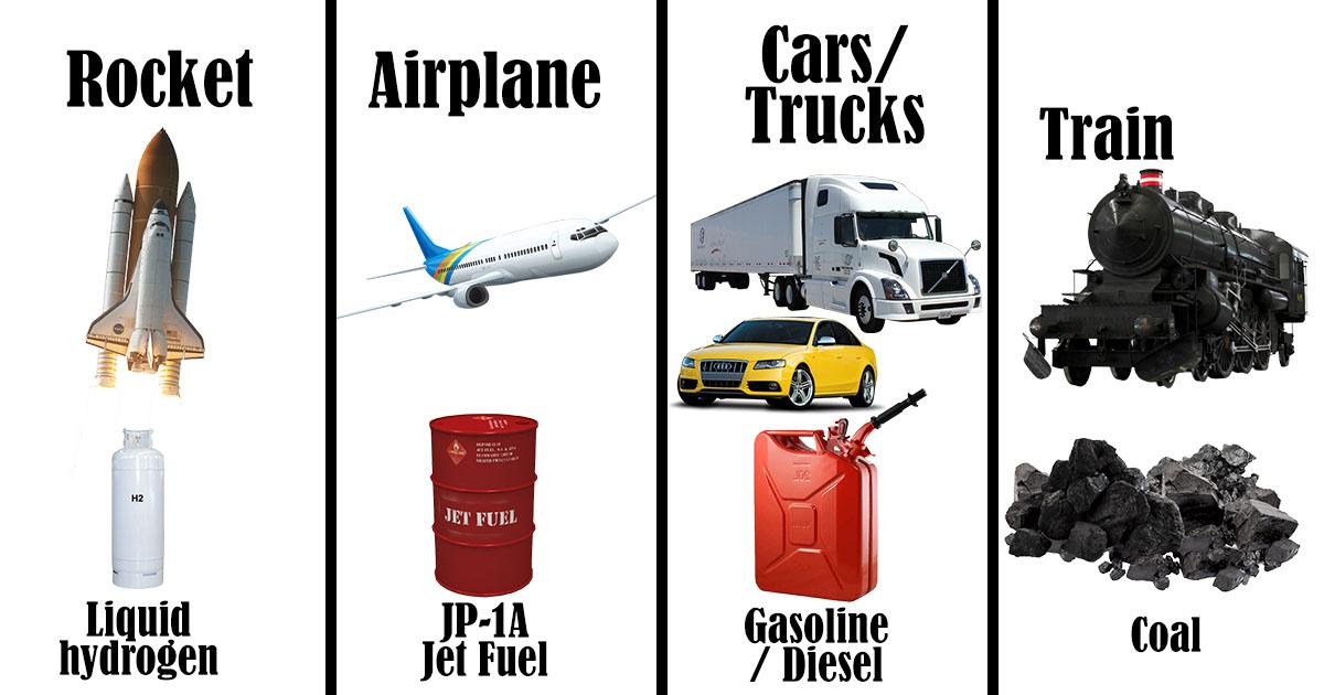 ¿Por qué diferentes vehículos usan diferentes combustibles?