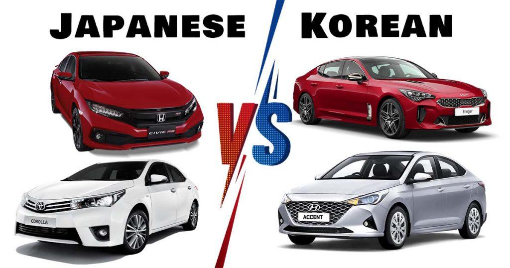 Coches coreanos vs. japoneses: ¿cuál es mejor?