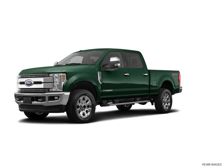 Ford F-2019 250 verde con fondo blanco