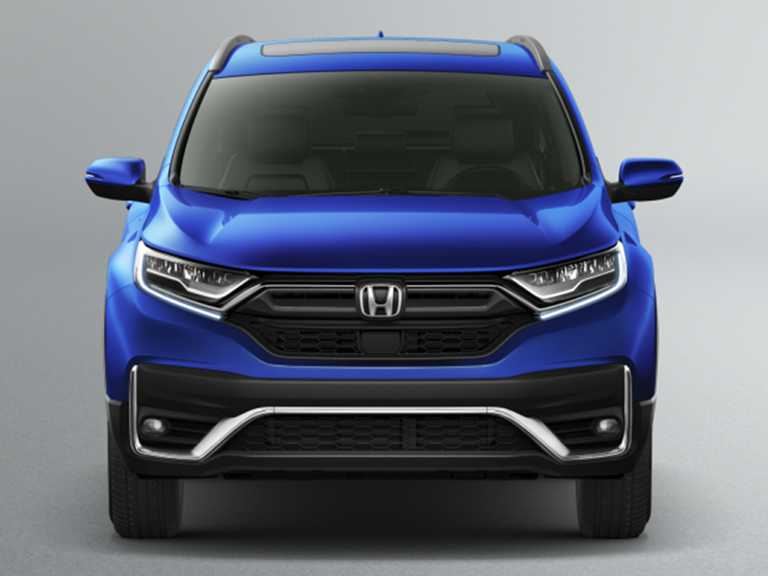 Honda CR-V 2020 azul desde la parte delantera