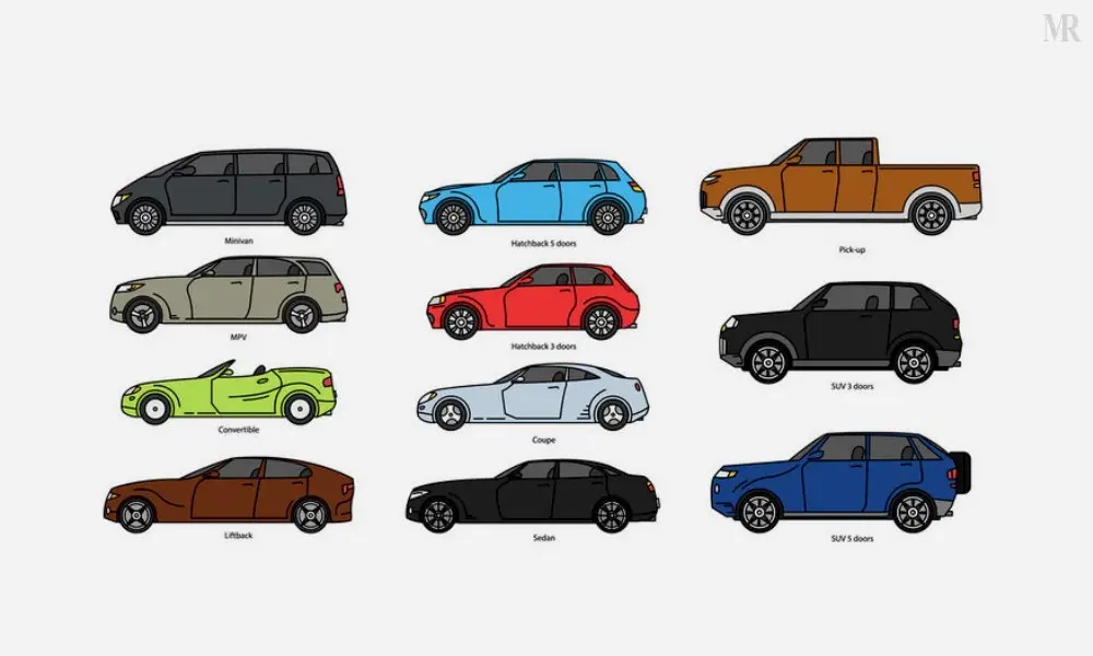 Tipos de coches según la carrocería y las características