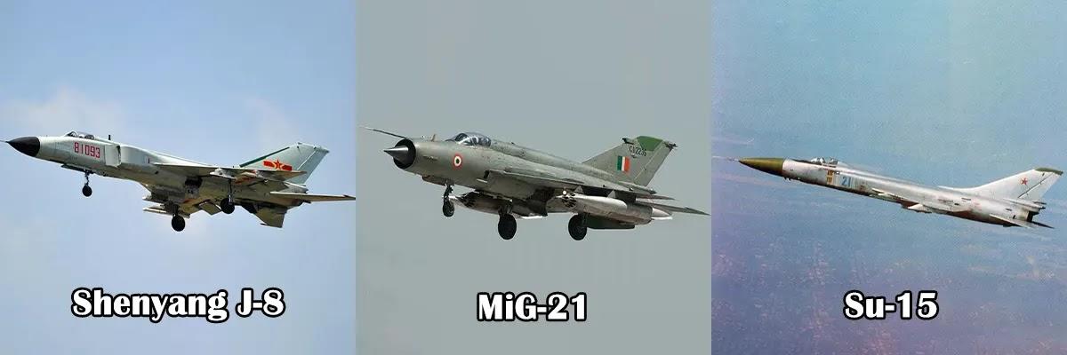 1. Shenyang J-8 – MiG-21 / Su-15