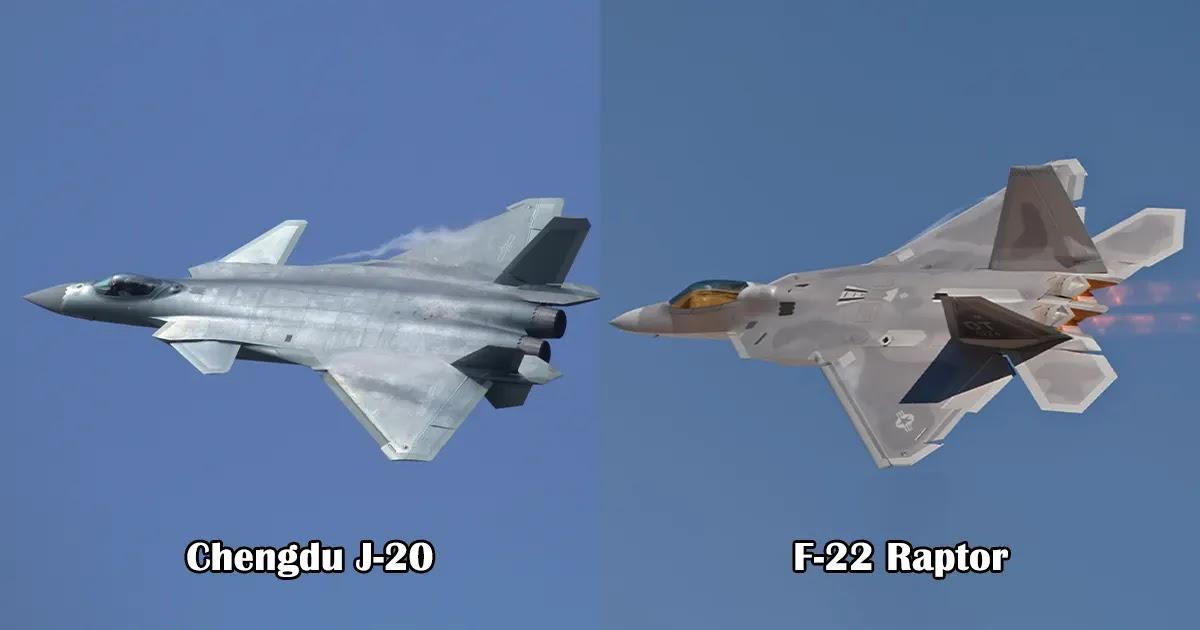 5. Chengdu J-20 / F-22 Raptor