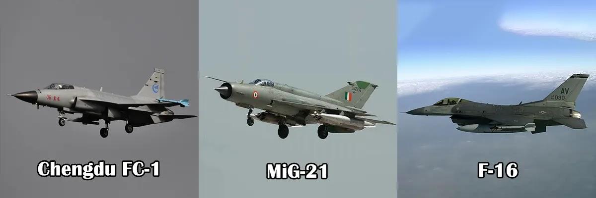 6. Chengdu FC-1 Xiaolong – MiG-21 / F-16