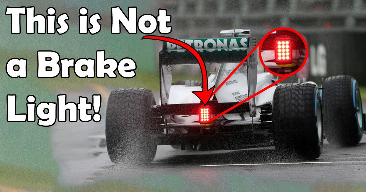 ¡Esta es la razón por la que los coches de F1 no tienen luces de freno!