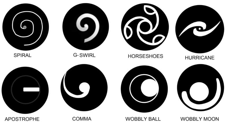 Pintar diseños de espirales