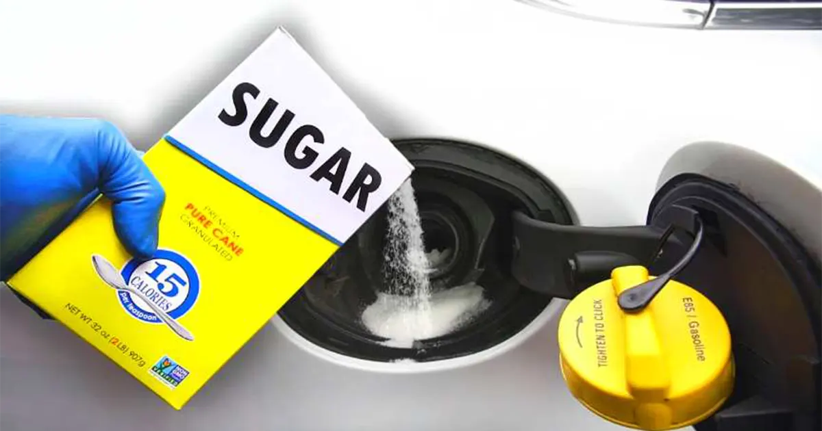 ¿Qué pasa si pones azúcar en el tanque de gasolina?