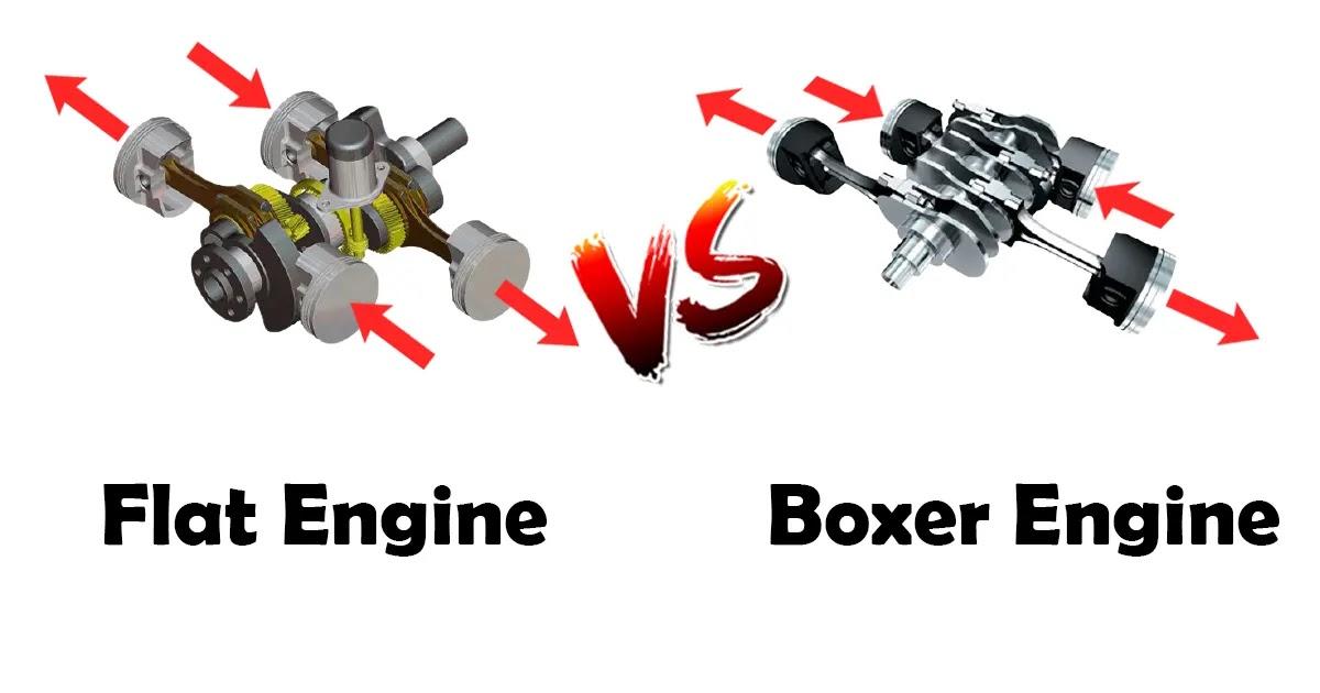 Motor plano vs bóxer: esta es la diferencia