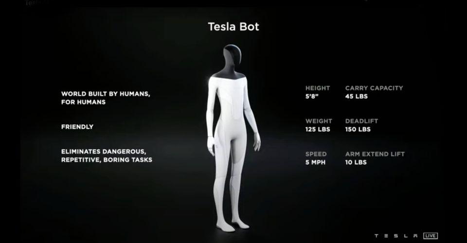 ¡Tesla Bot viene a reemplazar a los trabajadores humanos!