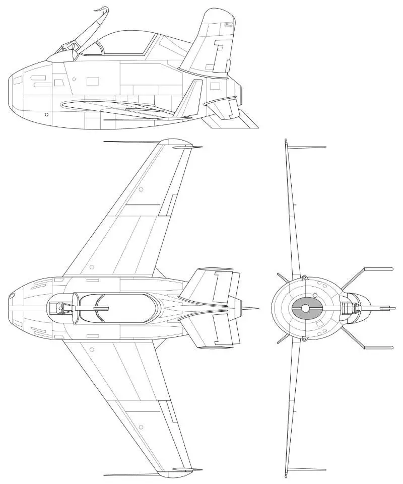 2. El McDonnell XF-85 "Goblin" vivió fiel a su apodo