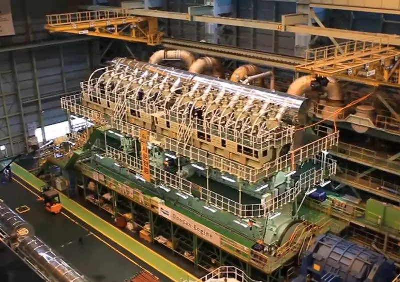 10. El motor marino más grande del mundo