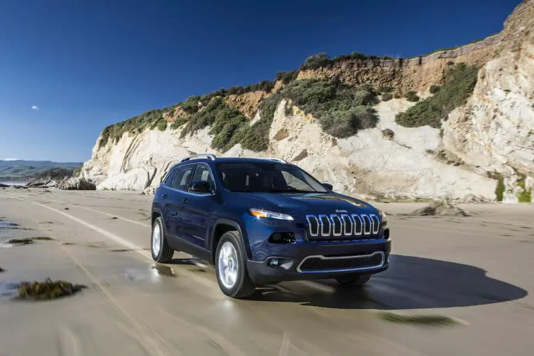Jeep Cherokee 2017 color azul, foto frontal