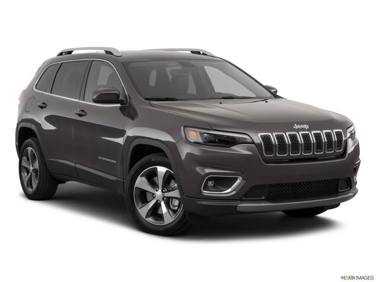 Jeep Cherokee Limited 2020 negro con fondo blanco
