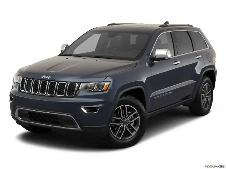 Jeep Grand Cherokee Limited 2020 azul con fondo blanco