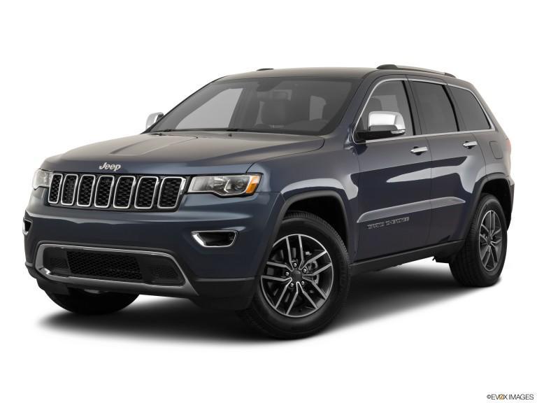 Jeep Grand Cherokee Limited 2020 azul con fondo blanco