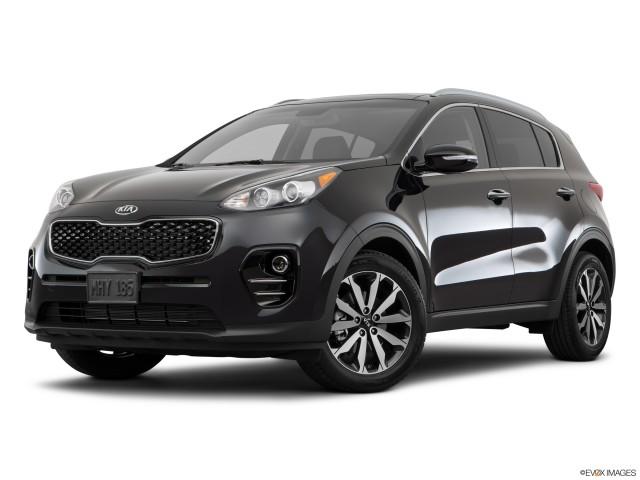 Kia Sportage EX 2017 negro con fondo blanco