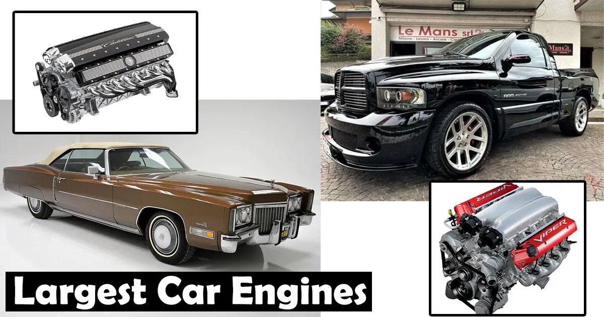 ¡Los motores más grandes por cilindrada que impulsaron un automóvil!
