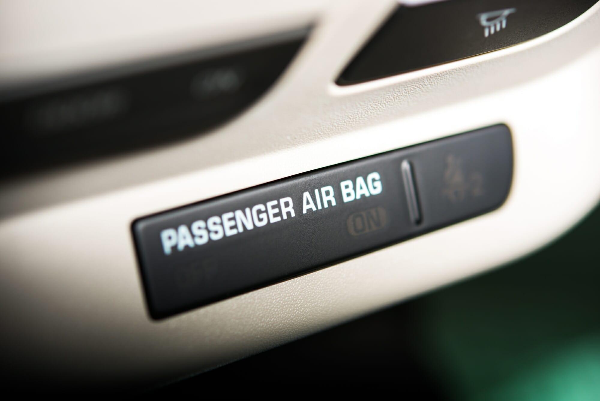 Símbolo de la bolsa de aire del pasajero