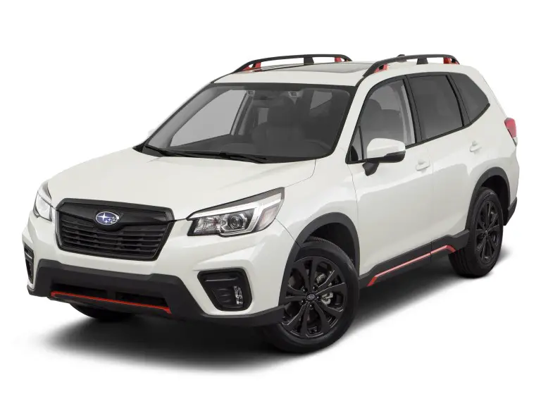 Subaru Forester Sport 2020 blanco con fondo blanco