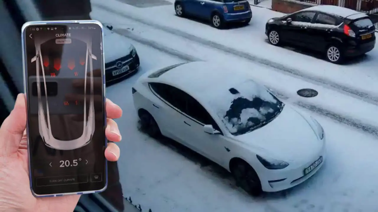 Derrita la nieve de forma remota con la aplicación de Tesla (Video)